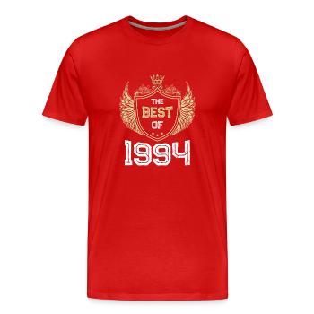 1994 best of - T-shirt bio Premium Homme - rouge - Devant - Damien (186cm)