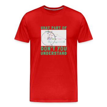 Billard Cue Sports Et Snooker Tournoi - T-shirt bio Premium Homme - rouge - Devant - Damien (186cm)