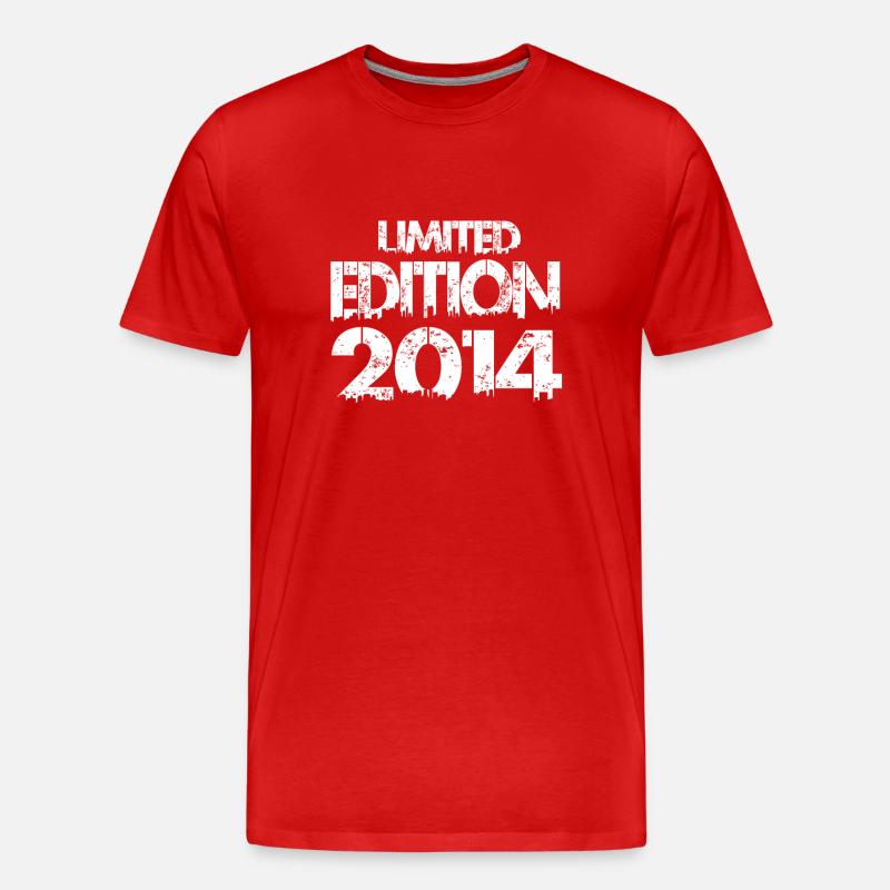 Limited Edition 2014 - Männer Premium Bio T-Shirt - Rot