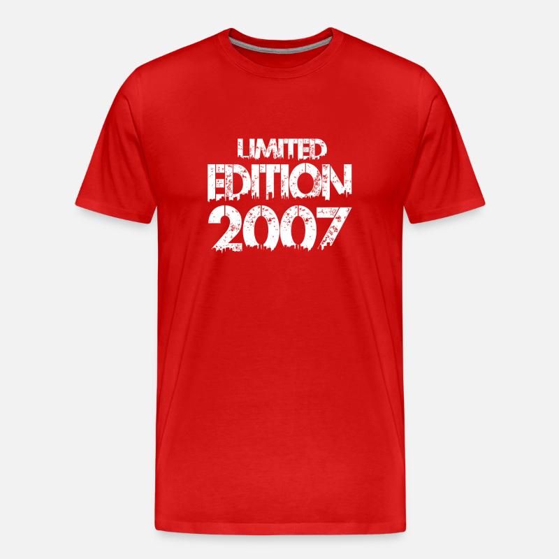 Limited Edition 2007 - Männer Premium Bio T-Shirt - Rot