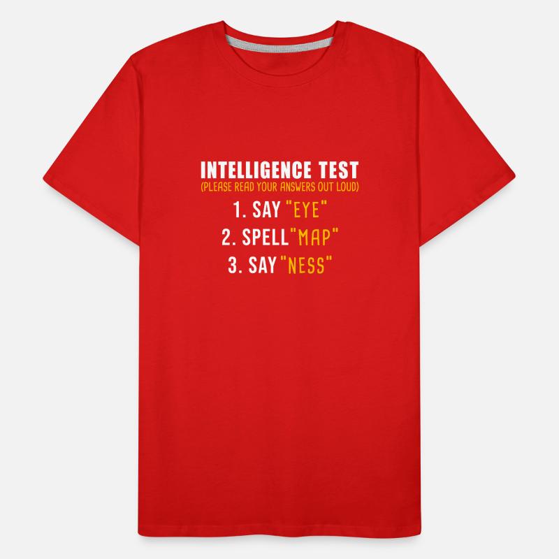 Intelligence Test Männer Premium Bio T-Shirt