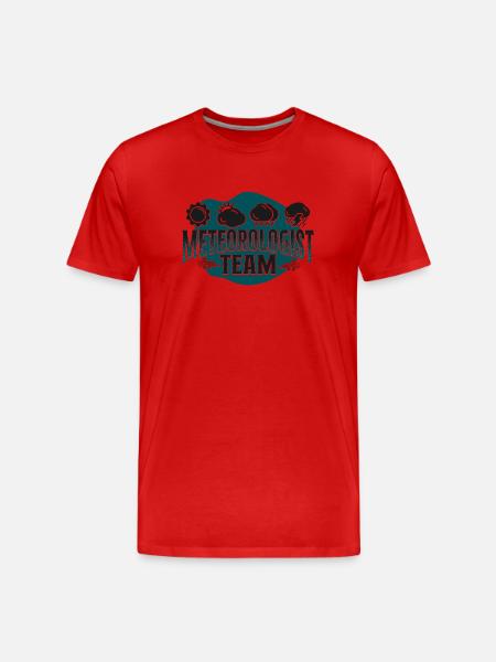 Meteorologist Weather Forecast - Men's Premium Organic T-Shirt - red