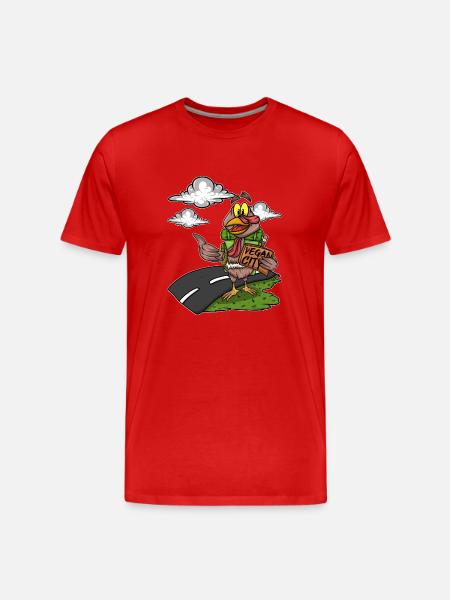 Holiday Thanksgiving No Meat Turkey - Men's Premium Organic T-Shirt - red