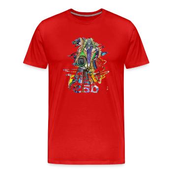 Graffiti art graffiti style graffiti Splash - Men's Premium Organic T-Shirt - red - Front - Damien (186cm)