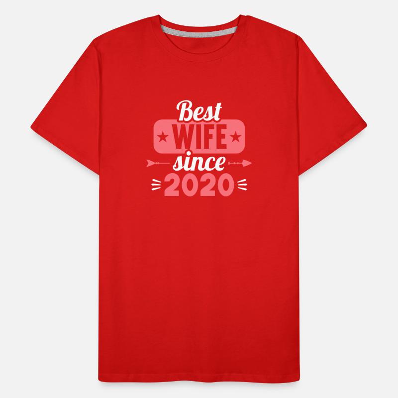 Beste Ehefrau Bester Ehemann seit 2020 Männer Premium Bio T-Shirt