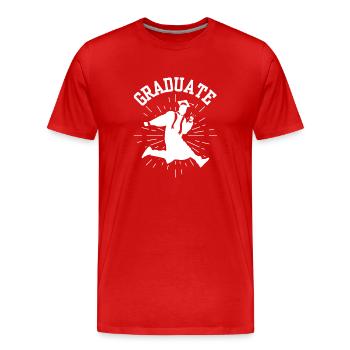 Graduate Graduation Party Graduate Graduate - Men's Premium Organic T-Shirt - red - Front - Damien (186cm)