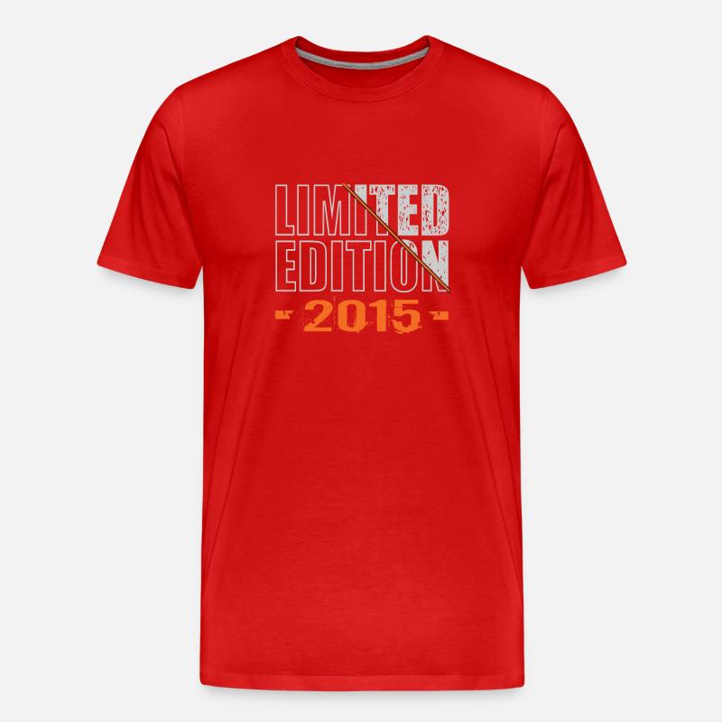 Limited Edition 2015 - Männer Premium Bio T-Shirt - Rot