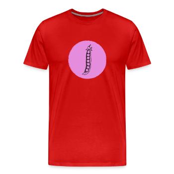 Pois - T-shirt bio Premium Homme - rouge - Devant - Damien (186cm)
