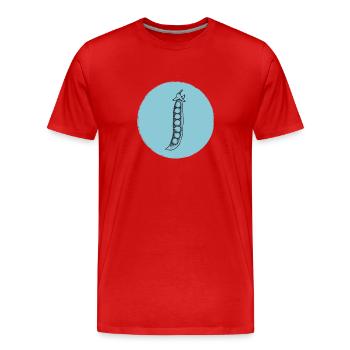 Pois - T-shirt bio Premium Homme - rouge - Devant - Damien (186cm)