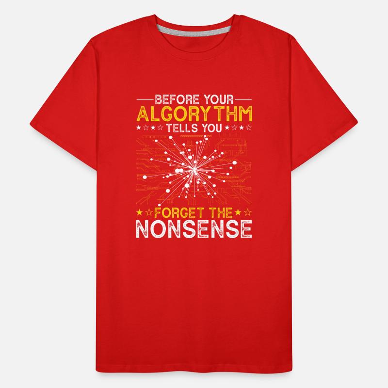 Programmeur d’algorithmes d’intelligence artificielle T-shirt bio Premium Homme