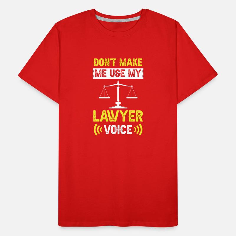 Me forcer à ne pas utiliser la voix de mon avocat T-shirt bio Premium Homme