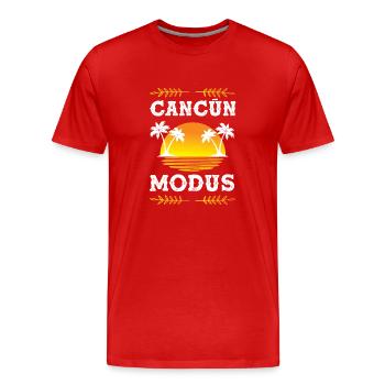 Cancun Mode - T-shirt bio Premium Homme - rouge - Devant - Damien (186cm)