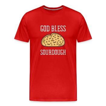 Sourdough Bread Baking Bakers Sourdough Starter - Männer Premium Bio T-Shirt - Rot - Vorne - Damien (186cm)