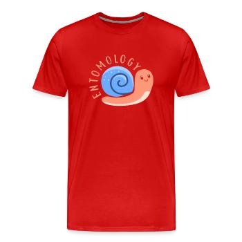 Entomologie Profession Entomologiste Equipe Insectes - T-shirt bio Premium Homme - rouge - Devant - Damien (186cm)