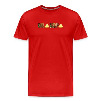 Ananas Opa - Männer Premium Bio T-Shirt - Rot - Vorne - Damien (186cm)