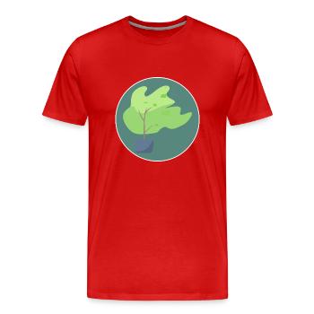Arbre - T-shirt bio Premium Homme - rouge - Devant - Damien (186cm)