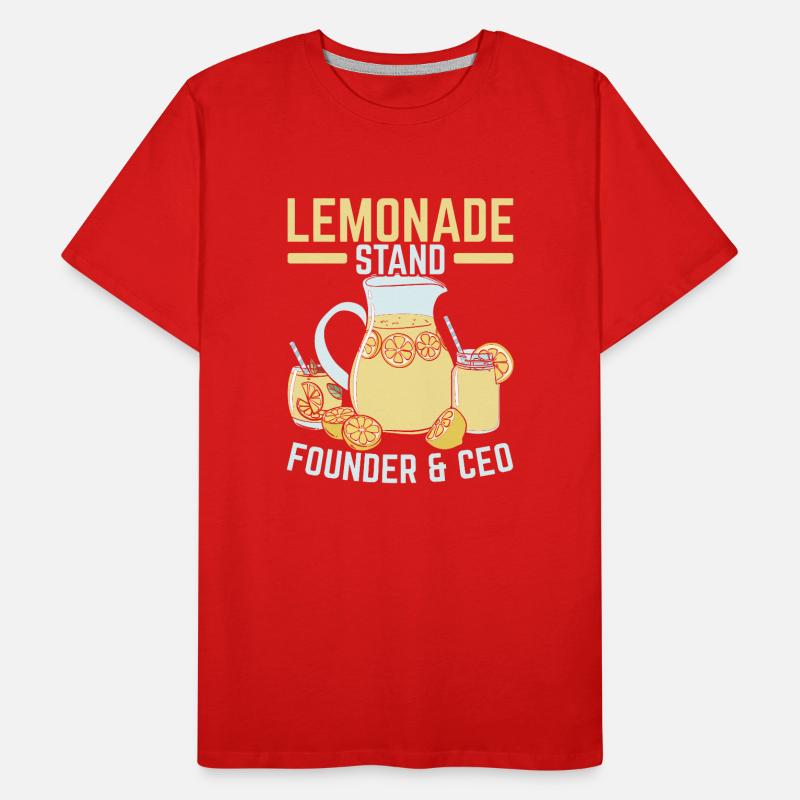 Lemonade Stand Gründer & CEO Lemon Fruit Beverage Männer Premium Bio T-Shirt
