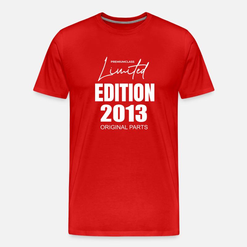Limited Edition 2013 - Männer Premium Bio T-Shirt - Rot