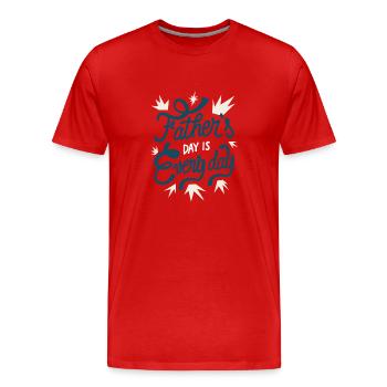 Vatertag Vatertag Geschenk Inspiration speichern M - Männer Premium Bio T-Shirt - Rot - Vorne - Damien (186cm)