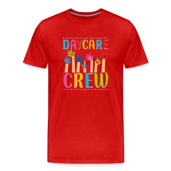 Childcare Daycare Provider Teacher - Men's Premium Organic T-Shirt - red - Front - Damien (186cm)