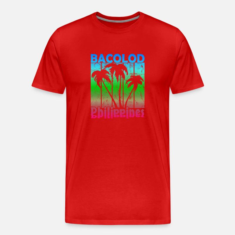 Bacolod Philippines - Männer Premium Bio T-Shirt - Rot