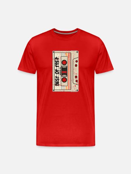 Best of 1957 - Men's Premium Organic T-Shirt - red