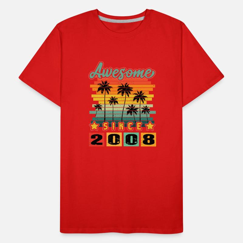 Awesome Since 2008 Männer Premium Bio T-Shirt