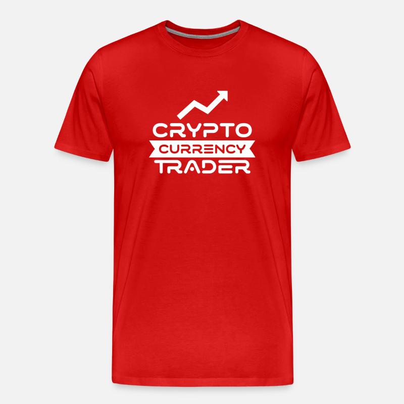 Cryptocurrency Trader Crypto Trader Crypto - Men's Premium Organic T-Shirt - red