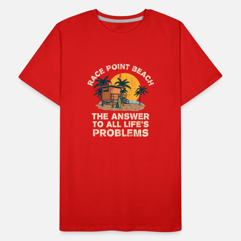 Race Point Beach Answer To All Life's Problems Männer Premium Bio T-Shirt