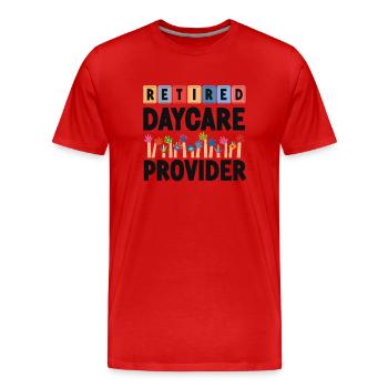 Childcare Daycare Provider Teacher - Men's Premium Organic T-Shirt - red - Front - Damien (186cm)