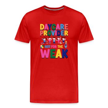 Childcare Daycare Provider Teacher - Men's Premium Organic T-Shirt - red - Front - Damien (186cm)