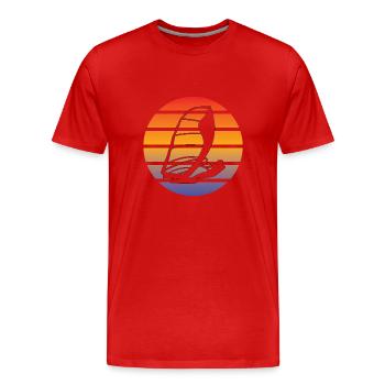 Windsurfer Surf Kitesurfer Windsurfing Cadeau - T-shirt bio Premium Homme - rouge - Devant - Damien (186cm)