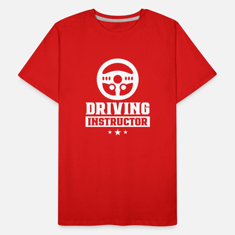 Driving instructor Learner driving school Driving lesson Men's Premium Organic T-Shirt