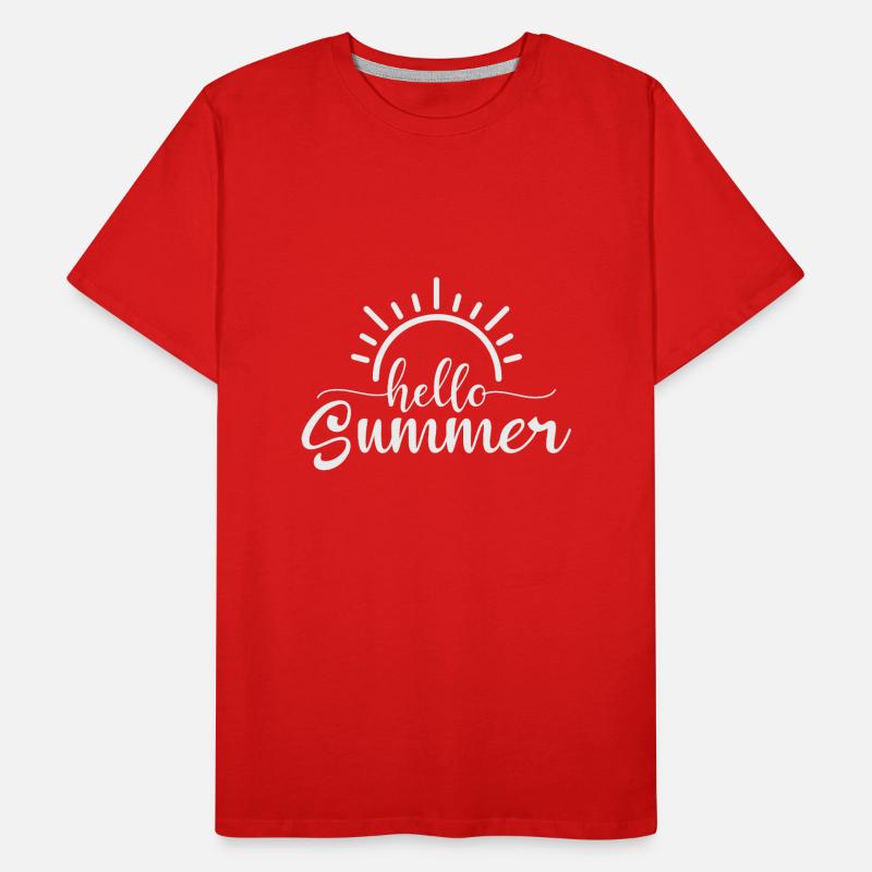 Hello Summer Men's Premium Organic T-Shirt