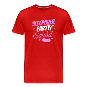 Overnight Party Troupe Sweet Overnight Stay Team - T-shirt bio Premium Homme - rouge - Devant - Damien (186cm)