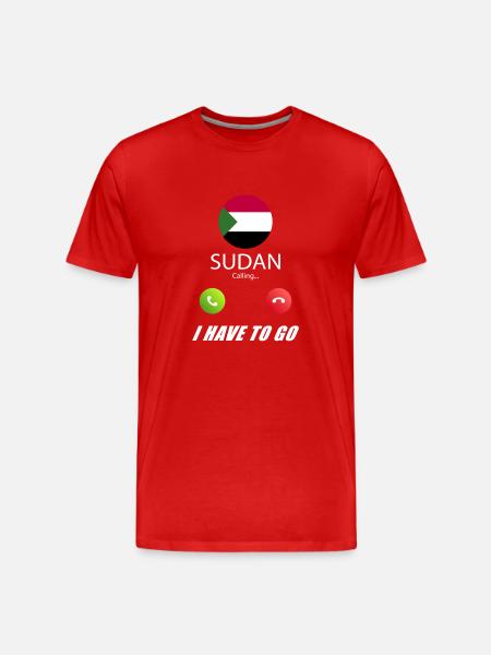 Sudan calls lusiger flags - Men's Premium Organic T-Shirt - red