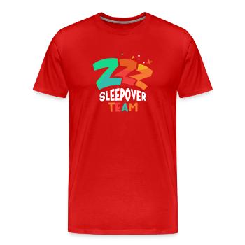 Nuitée Équipe Nuitée Sweet - T-shirt bio Premium Homme - rouge - Devant - Damien (186cm)