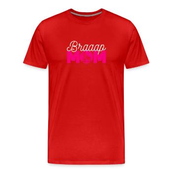 Motocross Filles MX Dirt Bike Filles Dirt Bike - T-shirt bio Premium Homme - rouge - Devant - Damien (186cm)