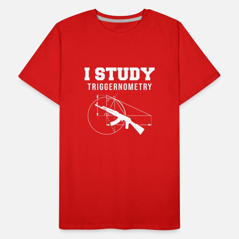 I Study Triggernometry - I Studied Triggernometry Männer Premium Bio T-Shirt
