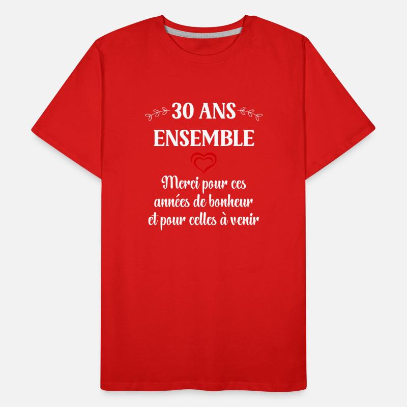30 ans ensemble T-shirt bio Premium Homme