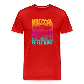Nikoya Costa Rica - Männer Premium Bio T-Shirt - Rot - Vorne - Damien (186cm)