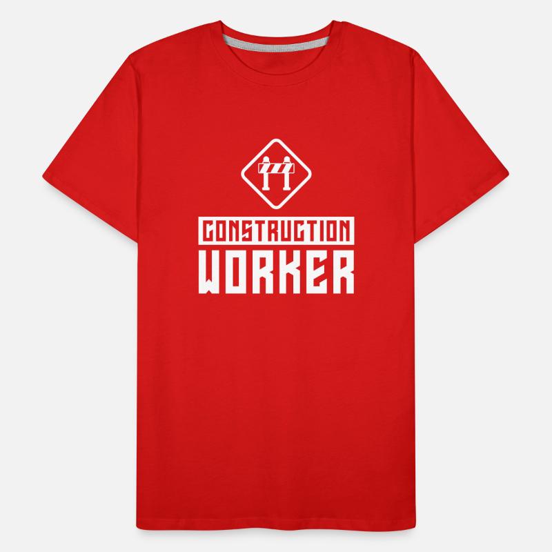 Construction Worker Construction Teamwork Construction Site Team Men's Premium Organic T-Shirt