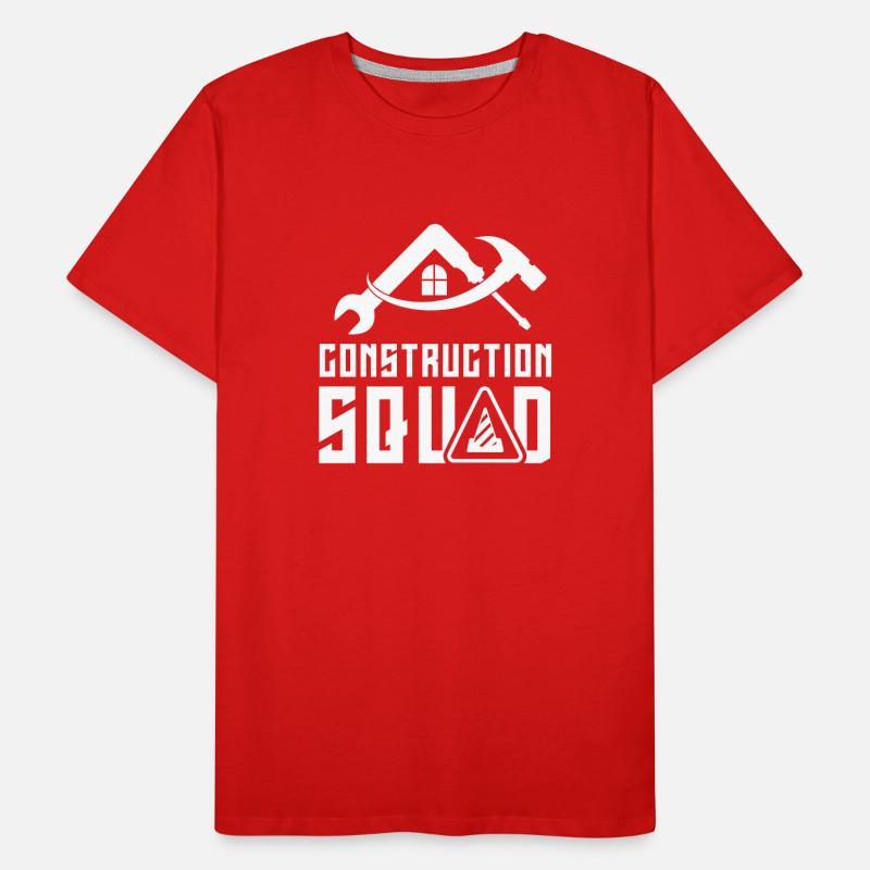 Construction team Teamwork Construction Team Construction site Construction workers Men's Premium Organic T-Shirt