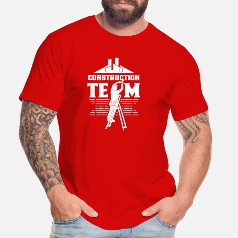 Construction Team Teamwork Construction site Construction workers Men's Premium Organic T-Shirt