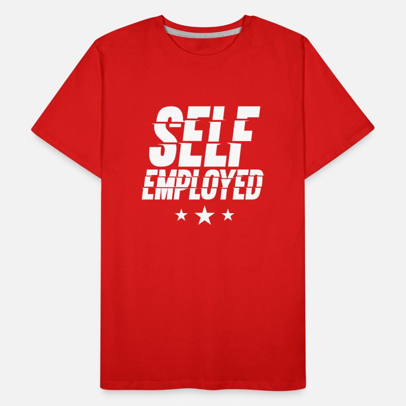Selbstständig Freiberufler Freelancer Männer Premium Bio T-Shirt