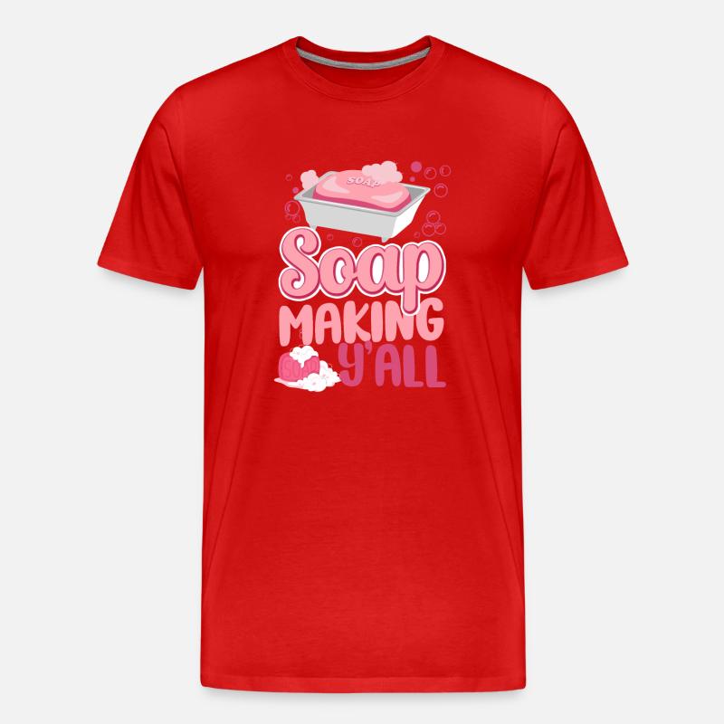 Soap Making Crafting Soap Making - Männer Premium Bio T-Shirt - Rot