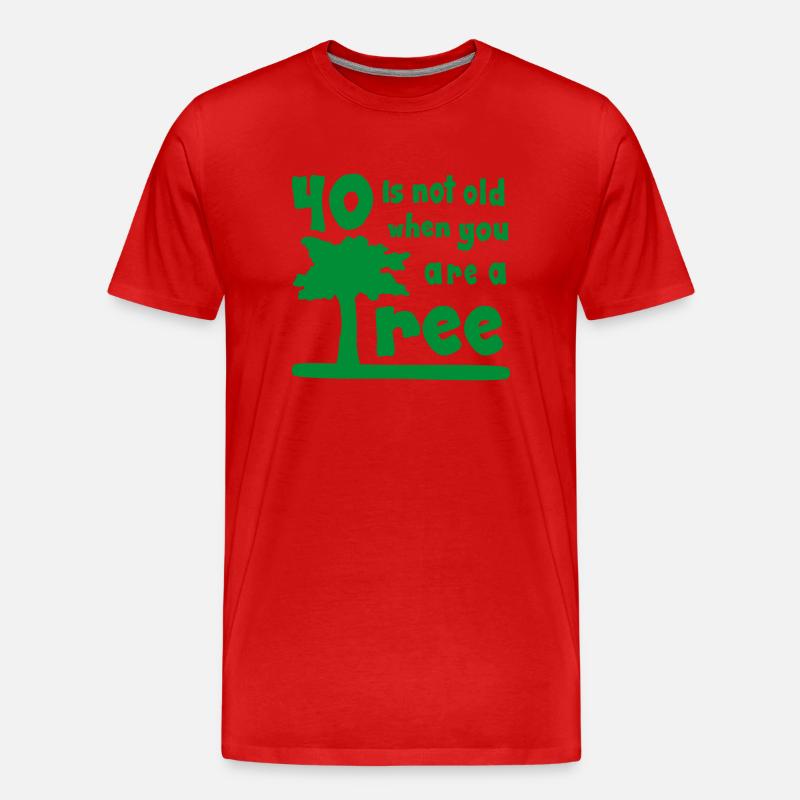 40 - Männer Premium Bio T-Shirt - Rot