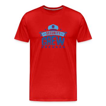 Sicherheitspersonal Sicherheit Security Türsteher - Männer Premium Bio T-Shirt - Rot - Vorne - Damien (186cm)
