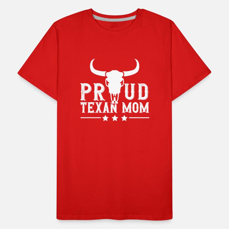 Fière mère texane Texan Texas Texans T-shirt bio Premium Homme