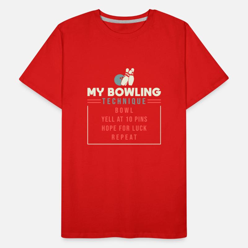 My Bowling Technique - Bowling Männer Premium Bio T-Shirt